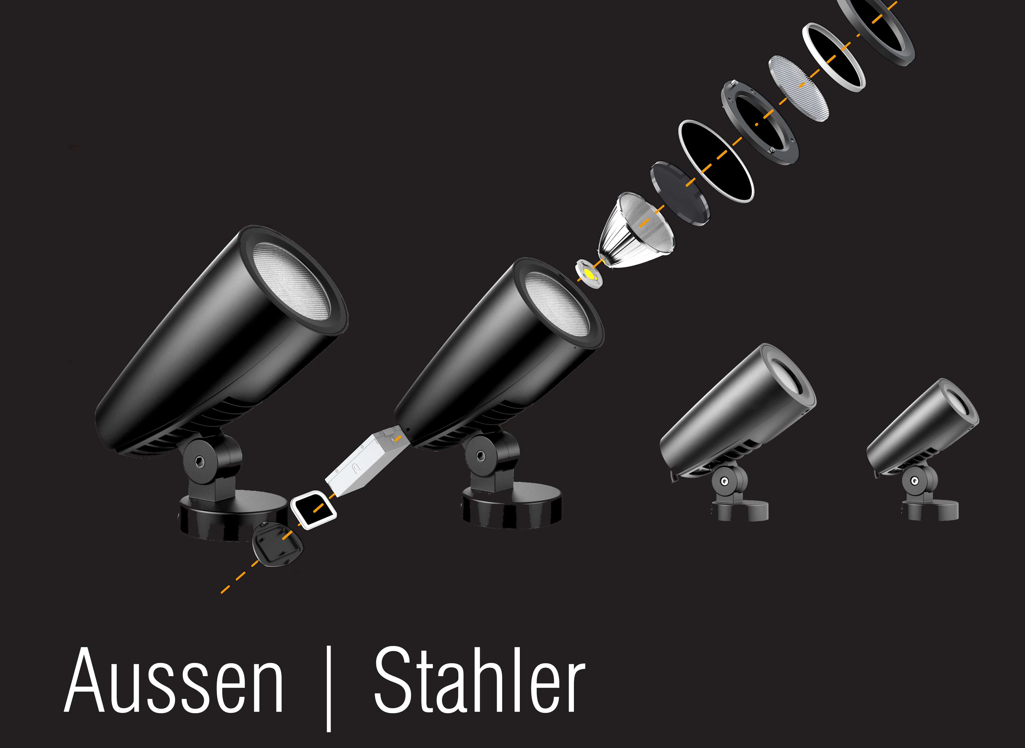 Strahler fuer Aussenbeleuchtung von nr-licht