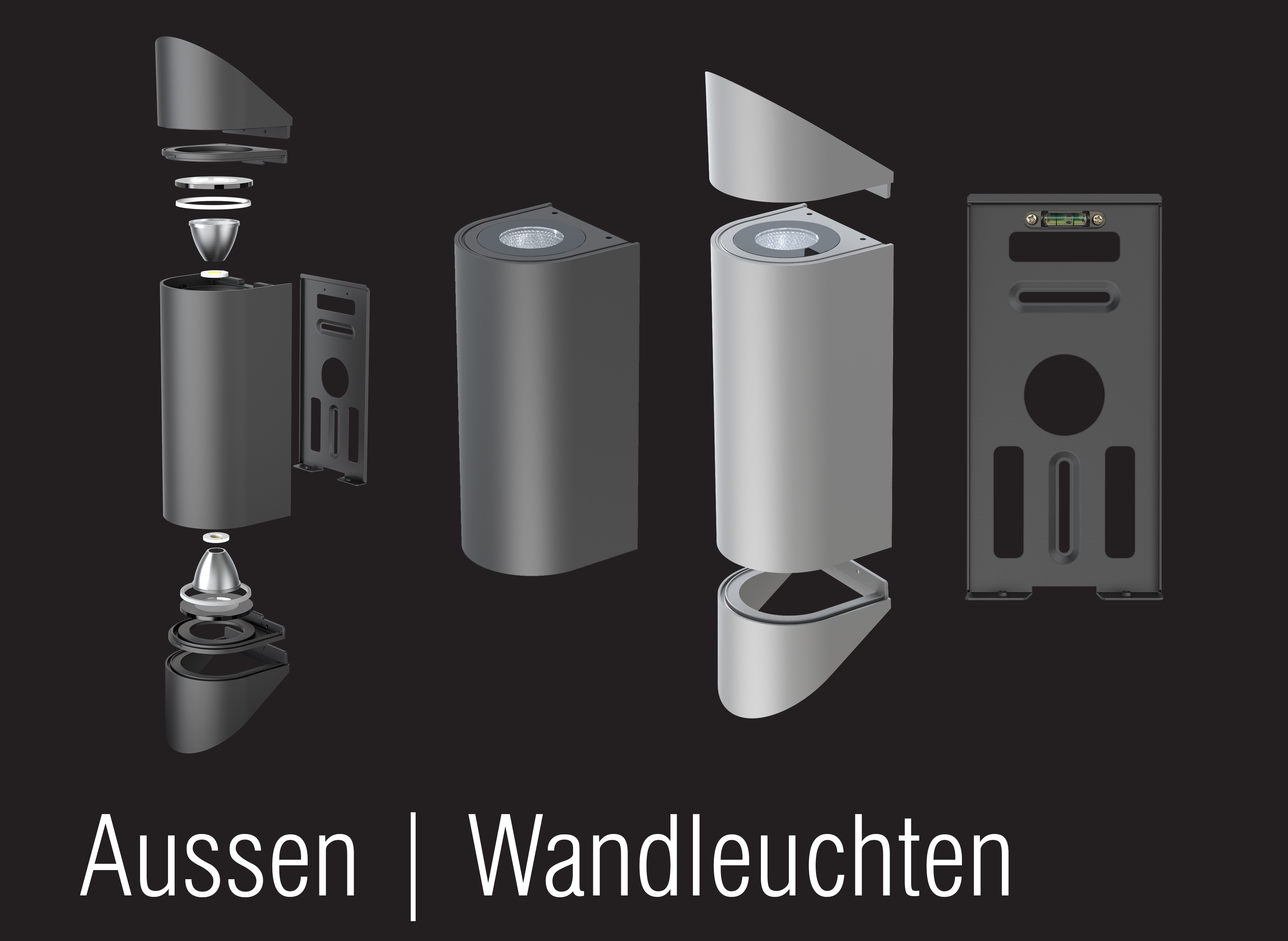 Wandleuchten fuer Aussenbeleuchtung von nr-licht