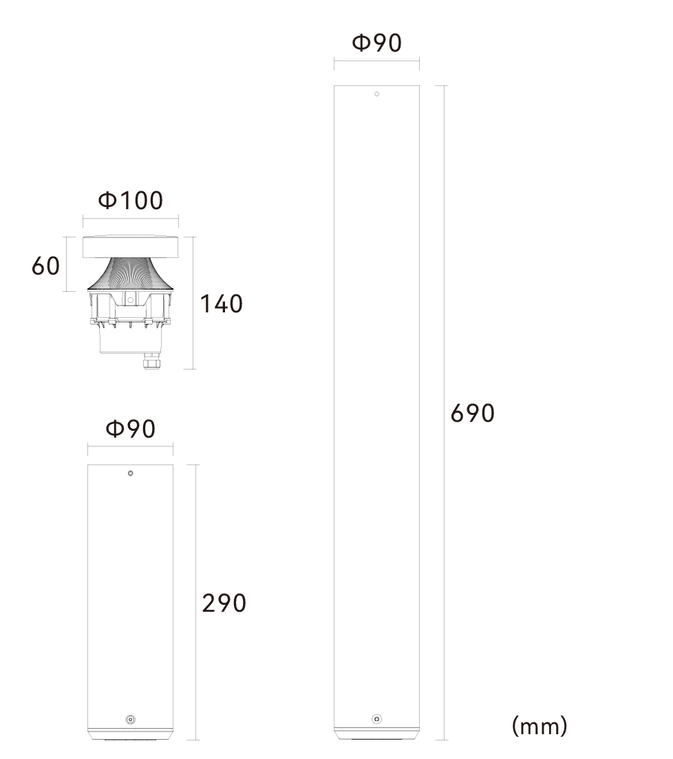 Poller-N Masszeichnung