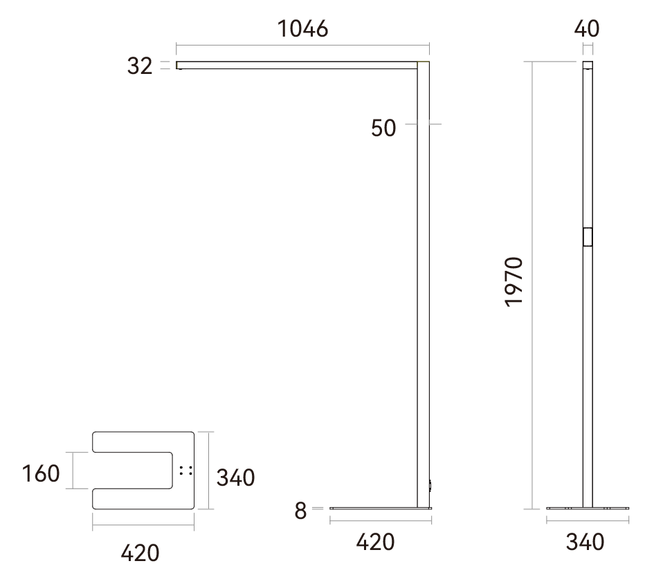 ROMA-F1 Masszeichnung