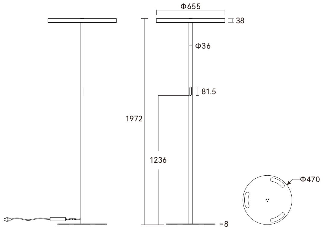 ROMA-F2 Masszeichnung