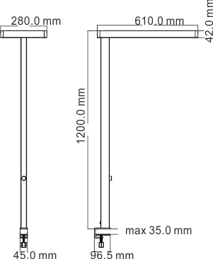 LINI-T Masszeichnung