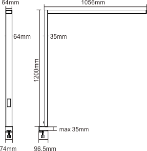 PERU-T Masszeichnung