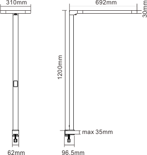 JEEV-T2 Masszeichnung