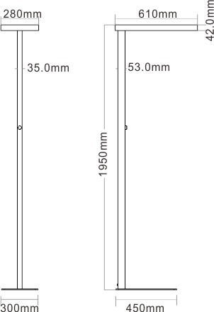 JAFF-F Masszeichnung
