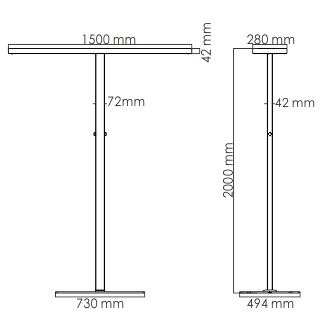 JAFF-D Masszeichnung