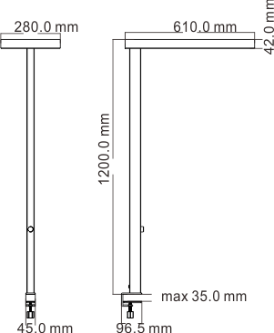 JAFF-T Masszeichnung