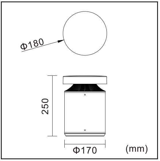 POLLER-R-25 Masszeichnung
